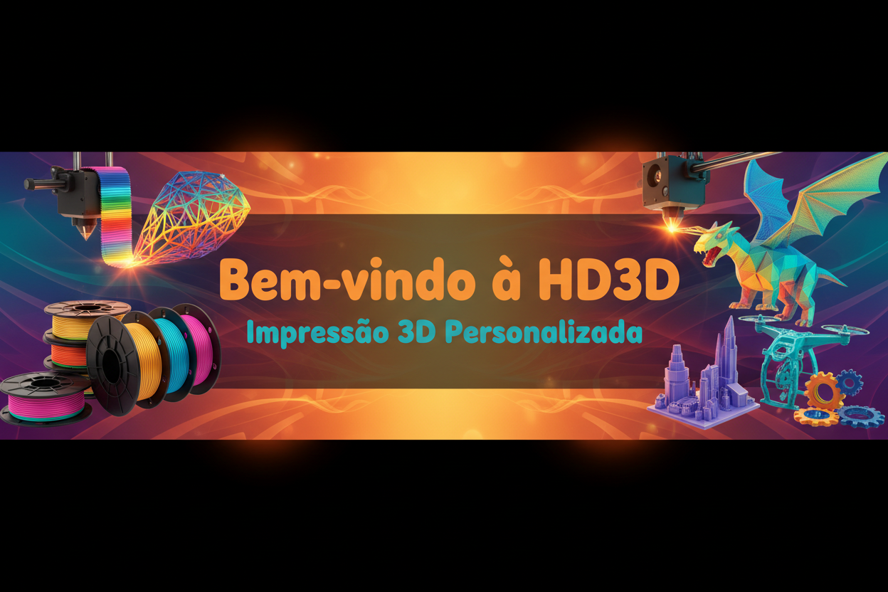 Banner HD3D com Impressão 3D